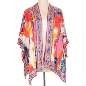 Tolani Colorful Kimono | Size 2X Petite